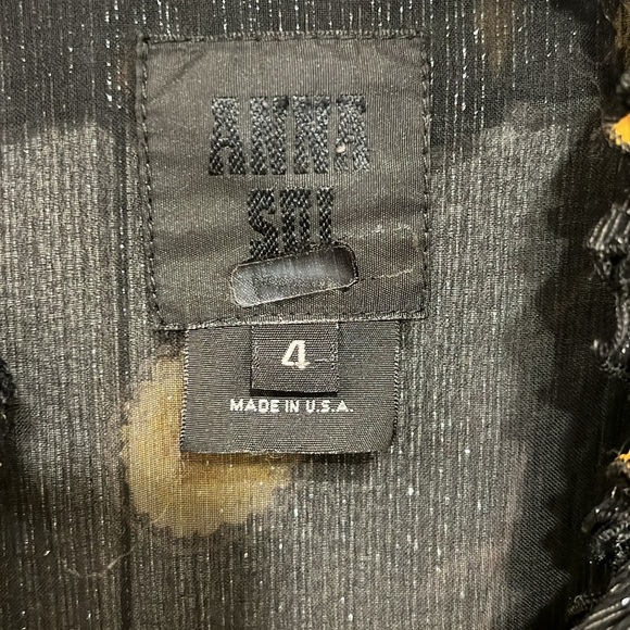 Anna Sui Sheer Pop Bouquet Top - Picture 5 of 7